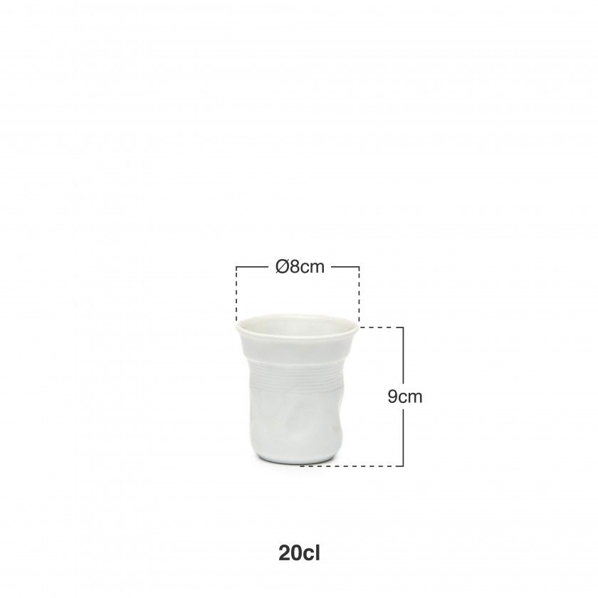 Recipiente Louça Branco 20cl 8X9cm Recipiente Louça Branco 20cl 8X9cm