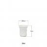 Recipiente Louça Branco 20cl 8X9cm Recipiente Louça Branco 20cl 8X9cm
