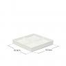 Prato 4 Compartimentos Porcelana Quadrado Branco 18.5X18.5X2cm Prato 4 Compartimentos Porcelana Quadrado Branco 18.5X18.5X2cm