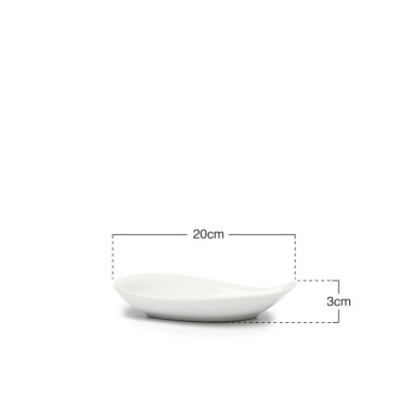 Bandeja Porcelana Degustacion Branco