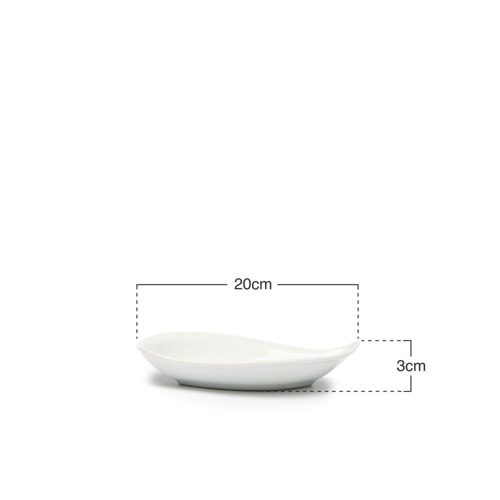 Bandeja Porcelana Degustacion Branco