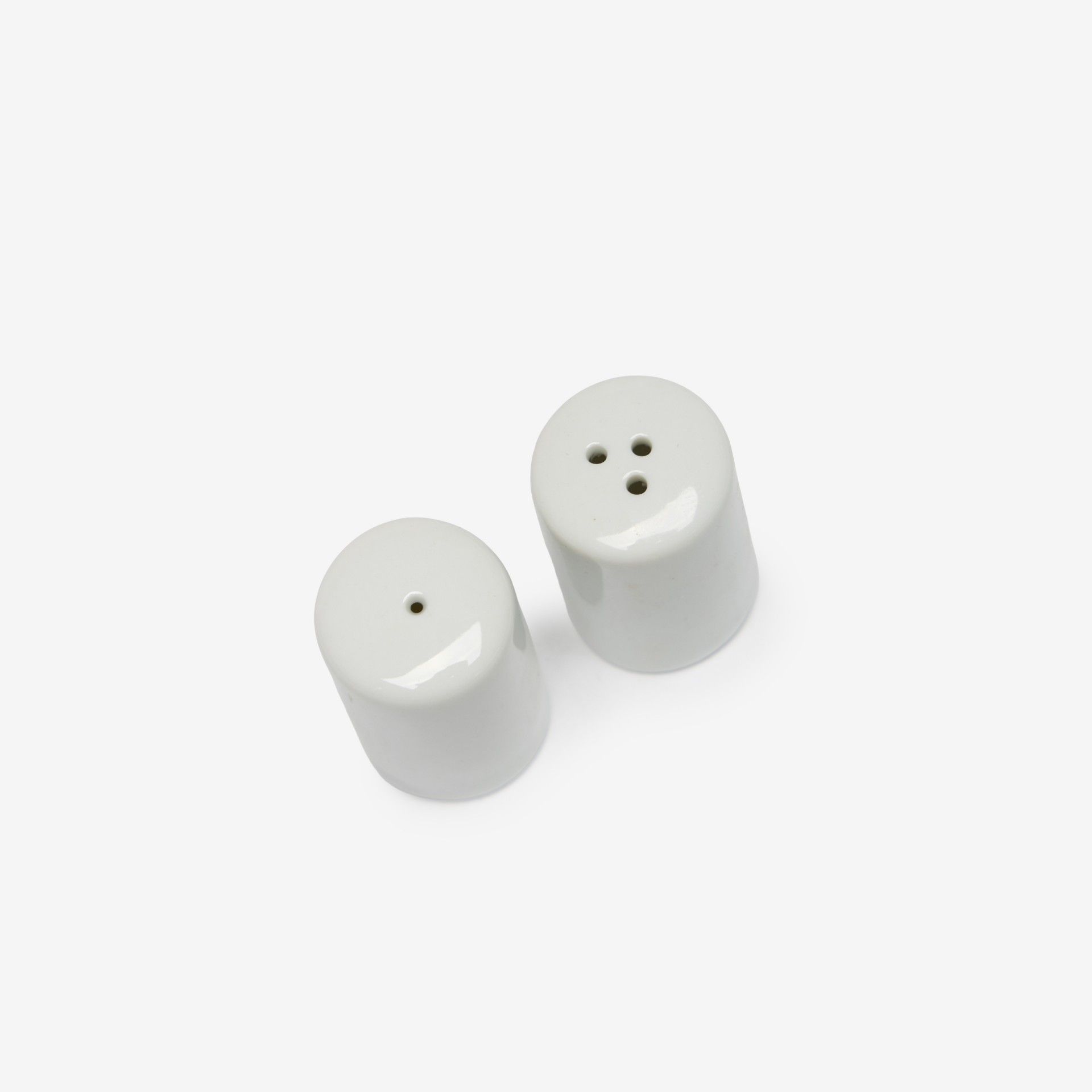 Saleiro + Pimenteiro Porcelana Simple Branco 2.5X4cm