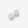 Saleiro + Pimenteiro Porcelana Simple Branco 2.5X4cm Saleiro + Pimenteiro Porcelana Simple Branco 2.5X4cm