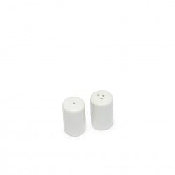 Saleiro + Pimenteiro Porcelana Simple Branco 2.5X4cm