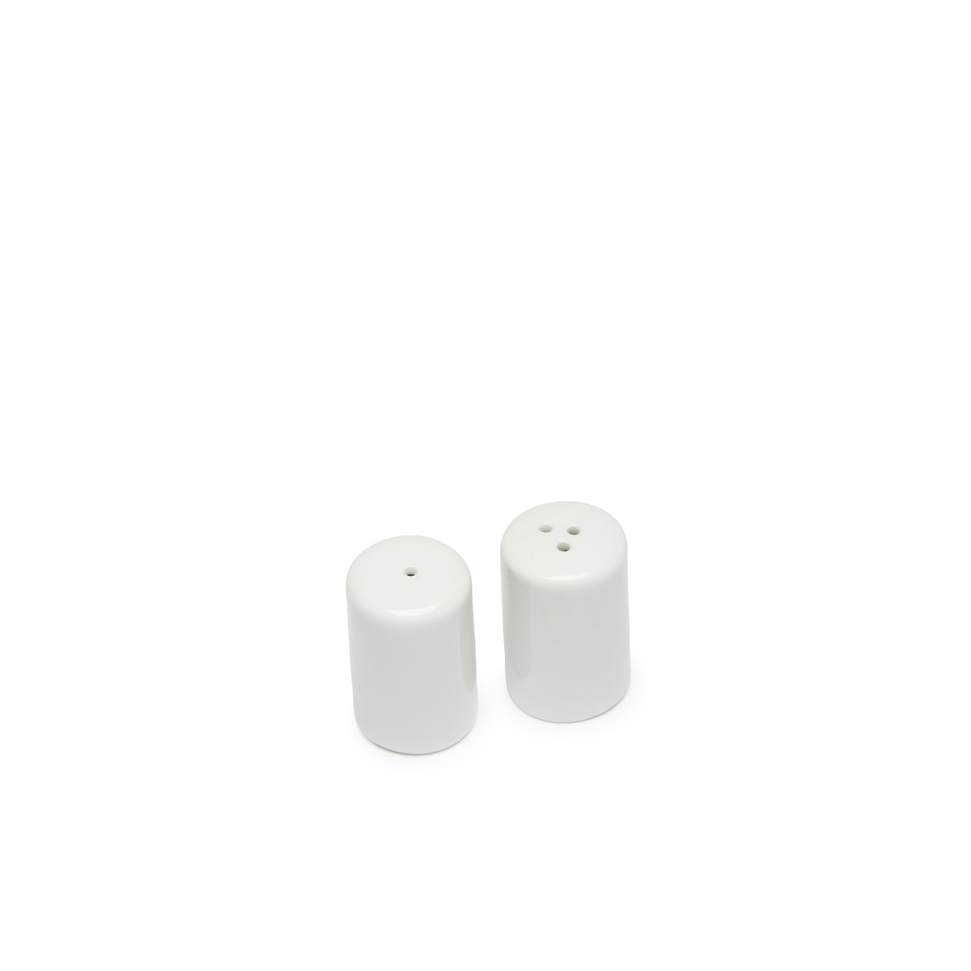 Saleiro + Pimenteiro Porcelana Simple Branco 2.5X4cm