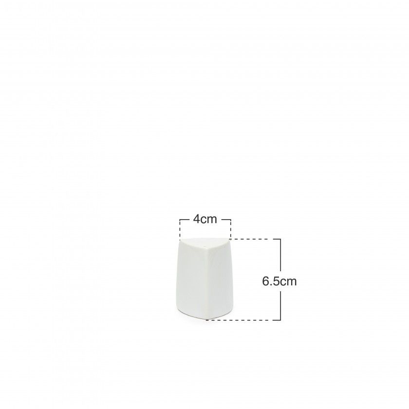 Pimenteiro Porcelana Simple Branco 4X6.5cm Pimenteiro Porcelana Simple Branco 4X6.5cm