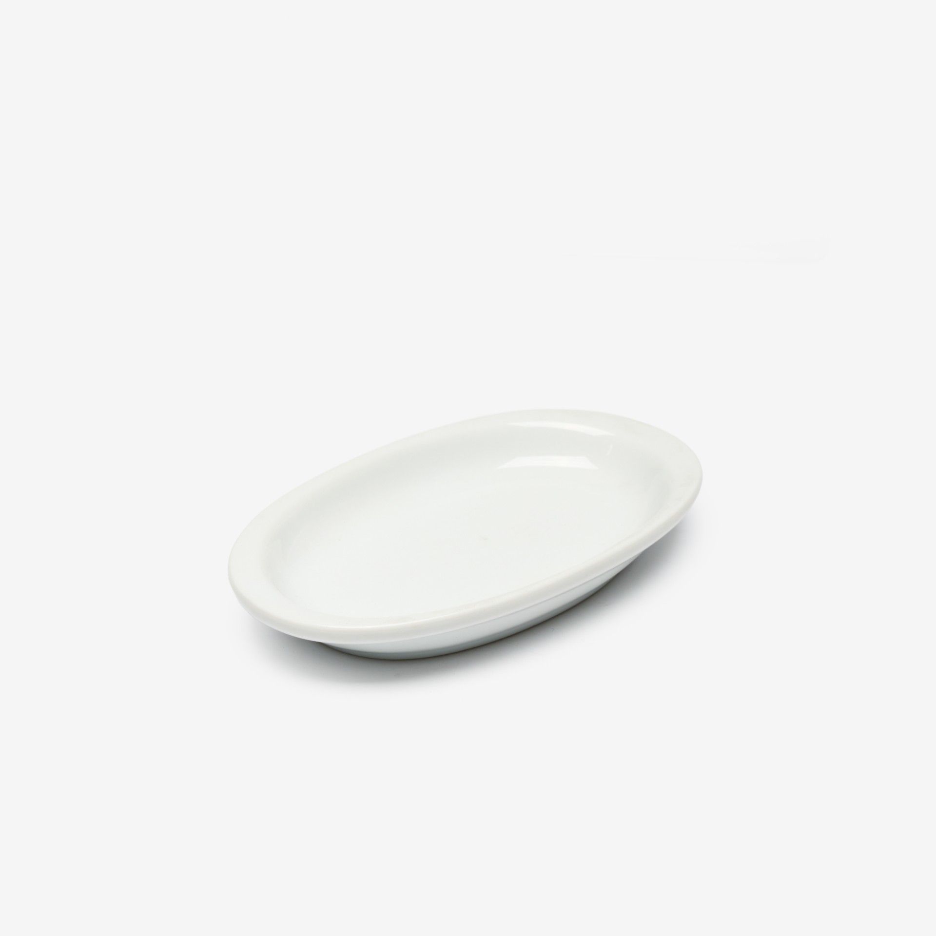 Travessa Porcelana Degustação Branco 14X8.5X1.5cm
