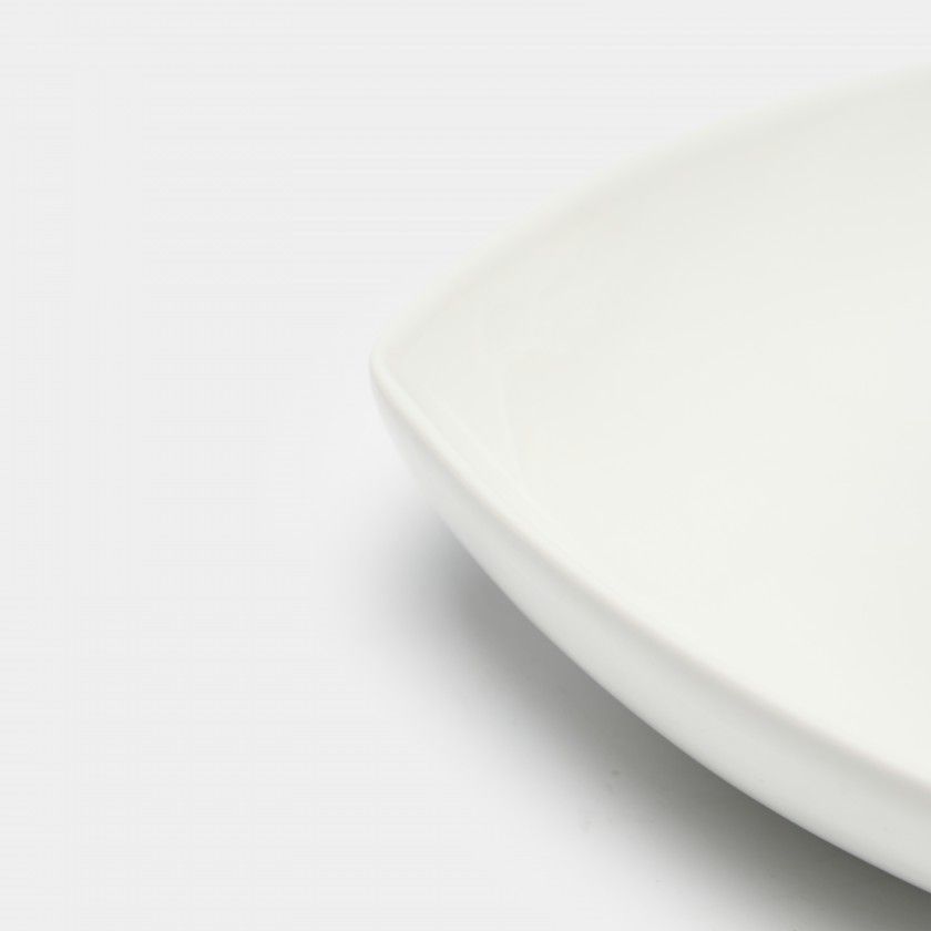 Saladeira Porcelana Kenia Branco 15X15X4.5cm