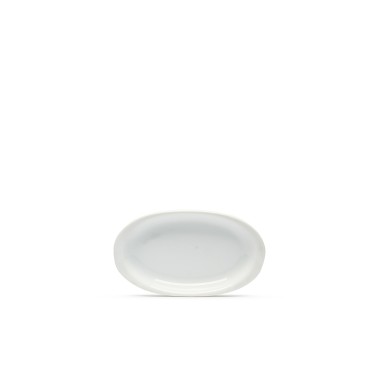 Travessa Porcelana Degusta��o Branco 14X8.5X1.5cm