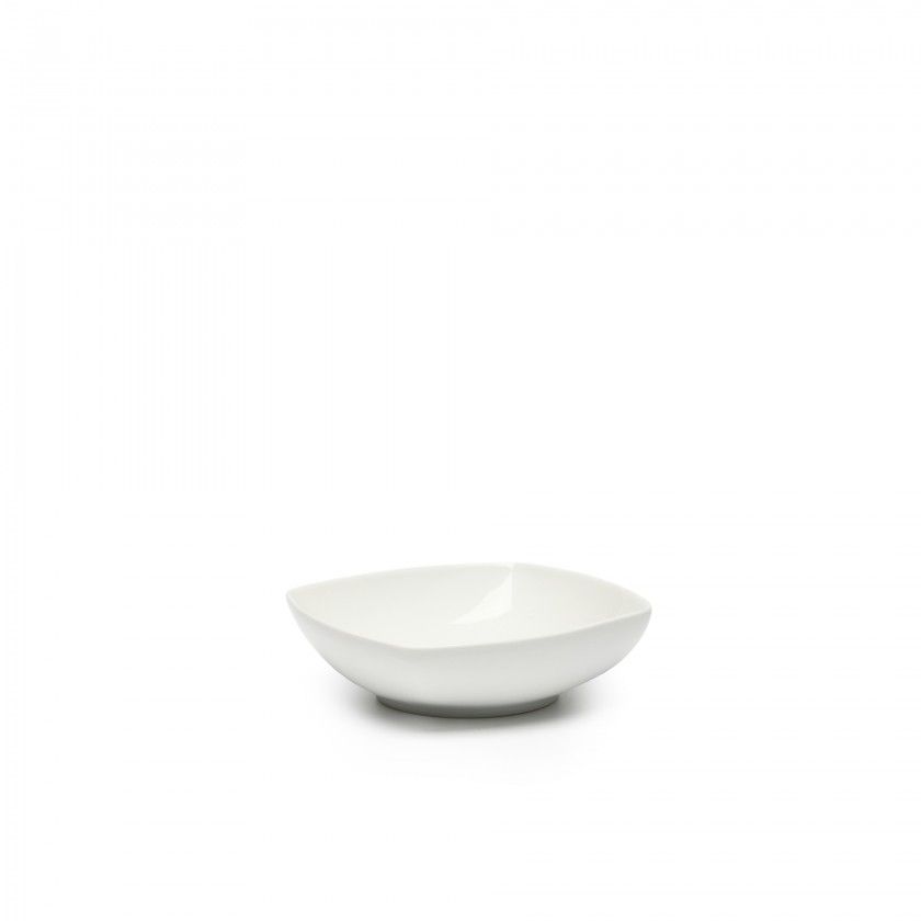 Saladeira Porcelana Kenia Branco 15X15X4.5cm