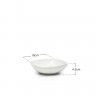 Saladeira Porcelana Kenia Branco 15X15X4.5cm