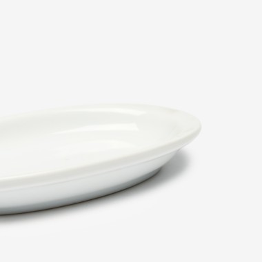 Travessa Porcelana Degusta��o Branco 14X8.5X1.5cm