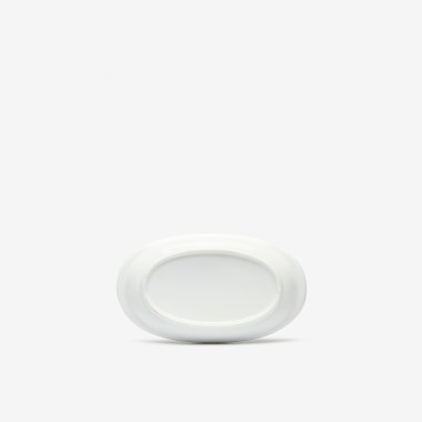 Travessa Porcelana Degusta��o Branco 14X8.5X1.5cm