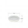 Travessa Porcelana Degusta��o Branco 14X8.5X1.5cm