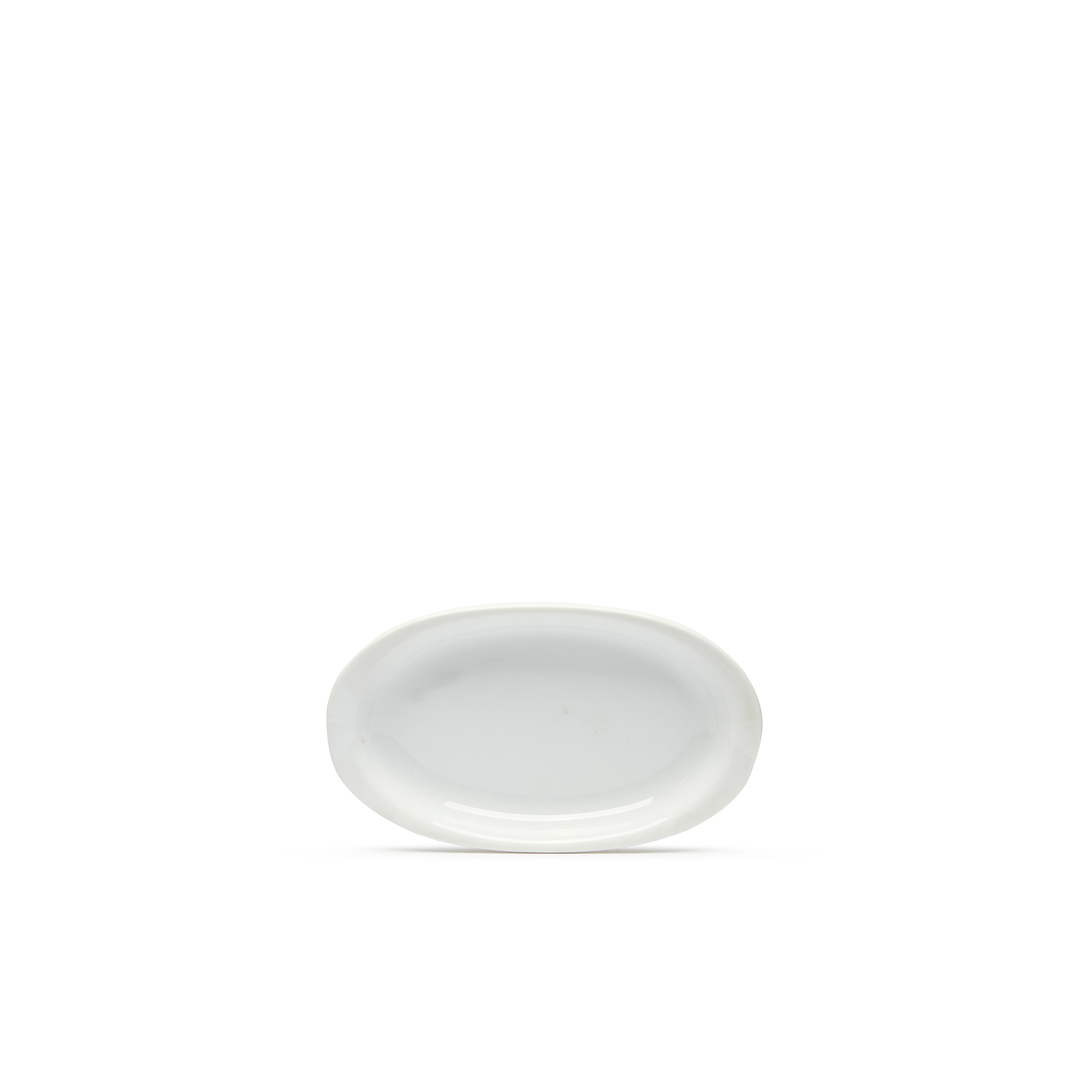 Travessa Porcelana Degustação Branco 14X8.5X1.5cm