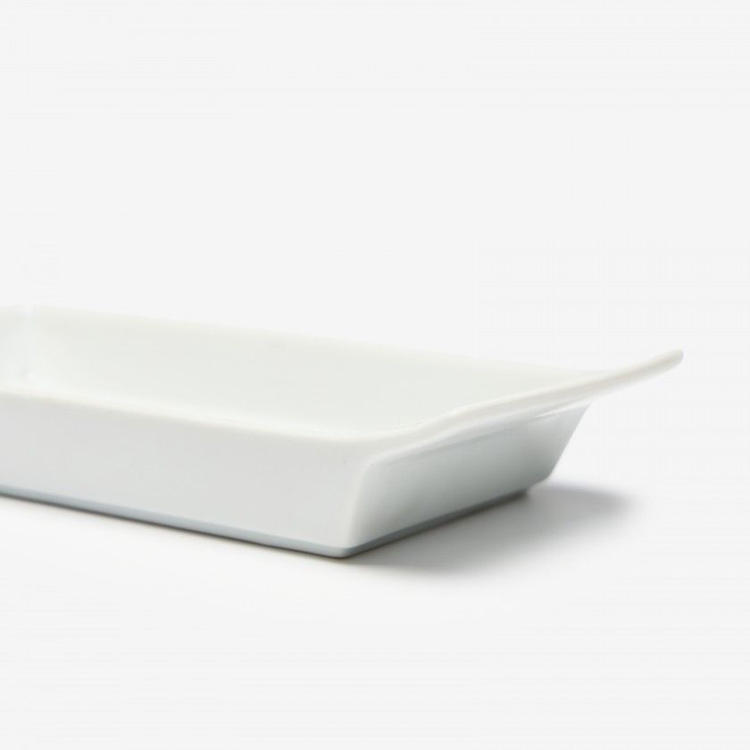 Travessa Porcelana Ming com Asa Branco Travessa Porcelana Ming com Asa Branco