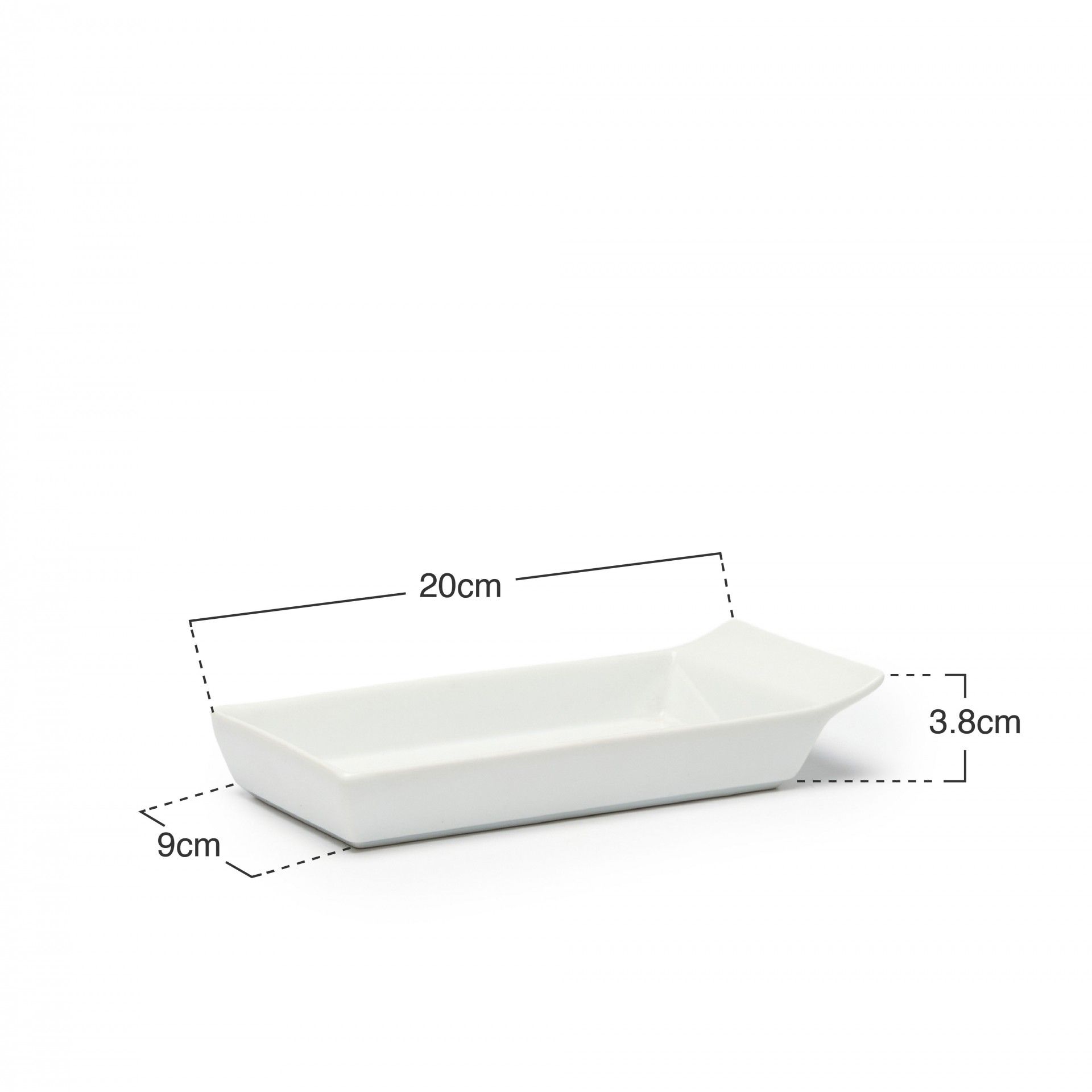 Travessa Porcelana Ming com Asa Branco
