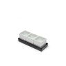 Base com 3 Taças + Colher Porcelana Ming Branco 5X5X4cm Base com 3 Taças + Colher Porcelana Ming Branco 5X5X4cm