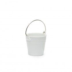 Balde com Asa Porcelana Degustacion Branco 43cl 11X10cm