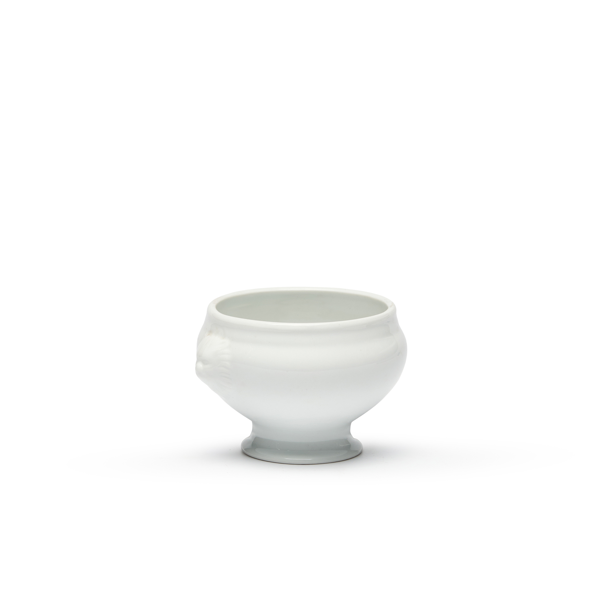 Taça Porcelana Leão Branco 44cl 11X9X9cm