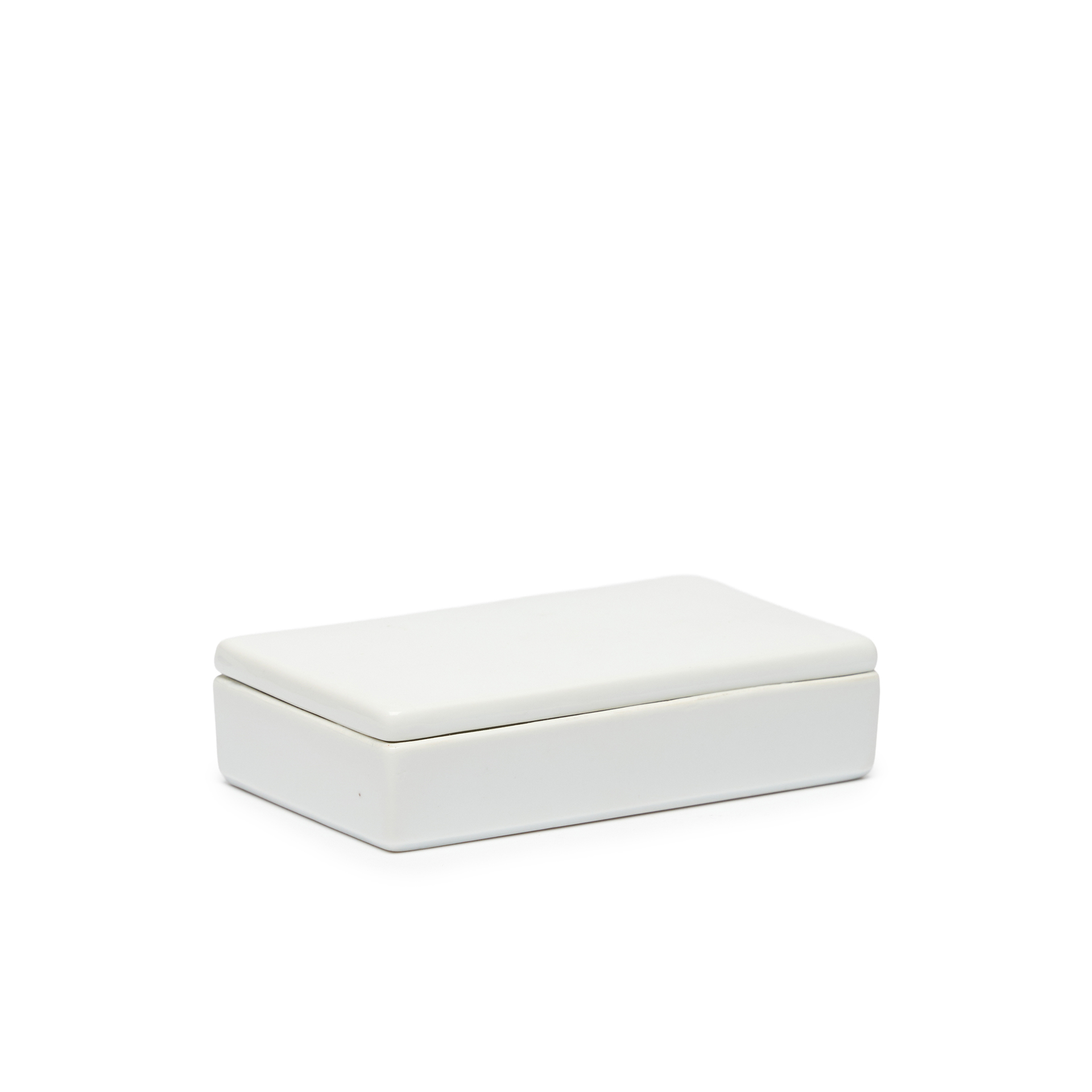Caixa Porcelana Turismo Branco 14X8X3.5cm