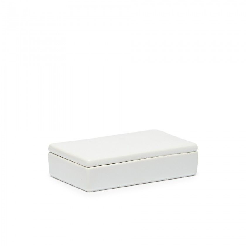 Caixa Porcelana Turismo Branco 14X8X3.5cm Caixa Porcelana Turismo Branco 14X8X3.5cm