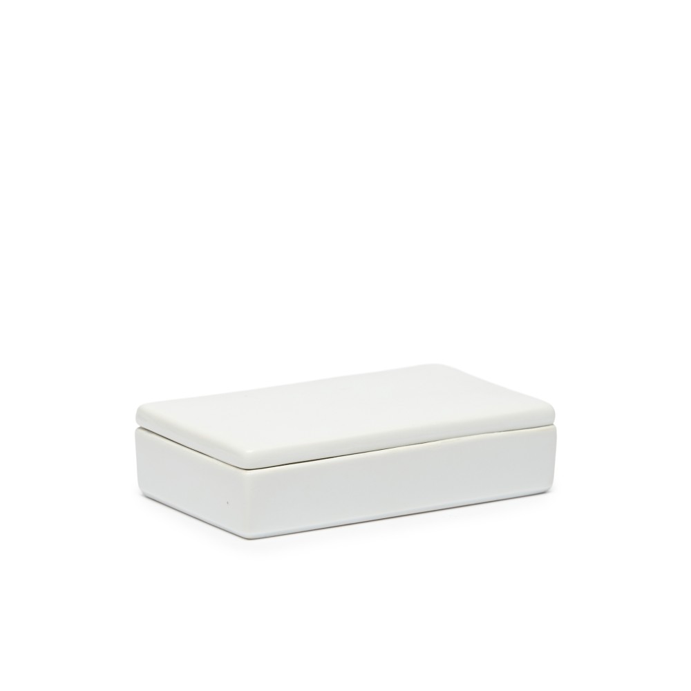 Caixa Porcelana Turismo Branco 14X8X3.5cm