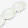 Bandeja Porcelana Degustacion 3 Divisões Branco 29X9X2.5cm Bandeja Porcelana Degustacion 3 Divisões Branco 29X9X2.5cm