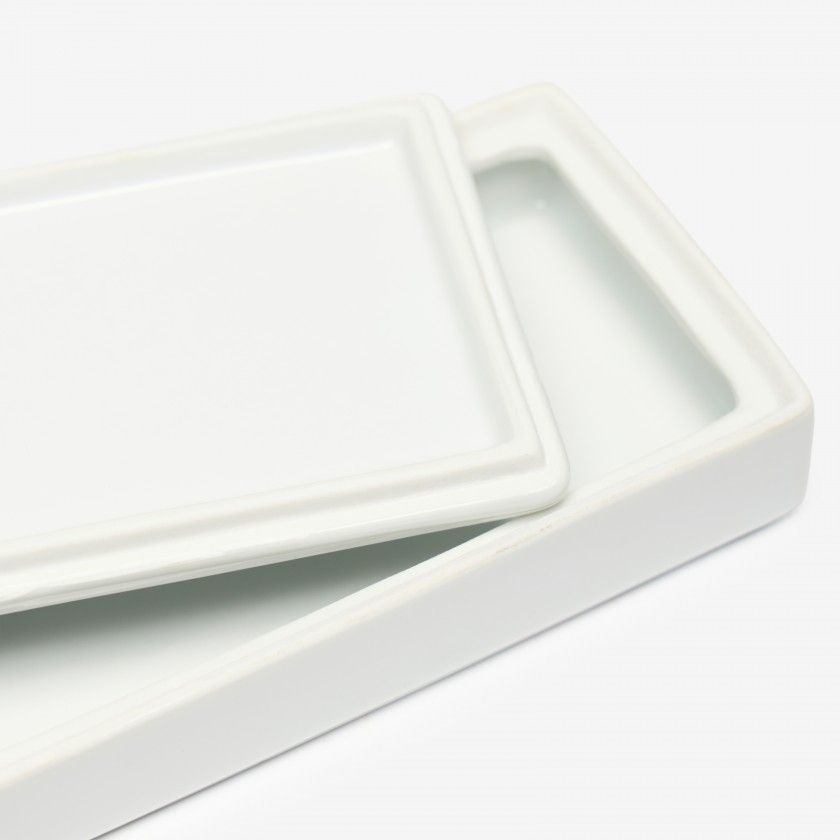 Caixa Porcelana Turismo Branco 14X8X3.5cm Caixa Porcelana Turismo Branco 14X8X3.5cm