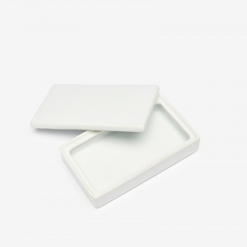 Caixa Porcelana Turismo Branco 14X8X3.5cm Caixa Porcelana Turismo Branco 14X8X3.5cm