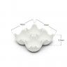 Bandeja Narino 4 Divis�es Branco 10X10X3.5cm