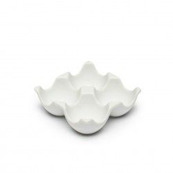 Bandeja Narino 4 Divisões Branco 10X10X3.5cm Bandeja Narino 4 Divisões Branco 10X10X3.5cm