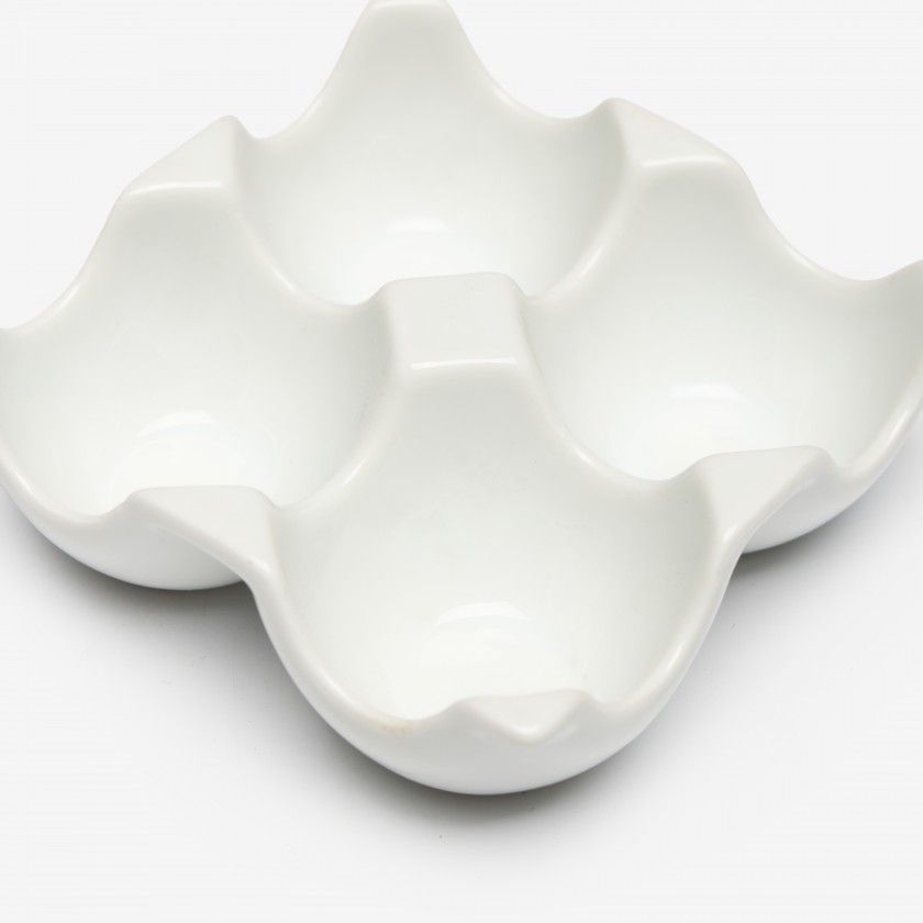 Bandeja Narino 4 Divis�es Branco 10X10X3.5cm