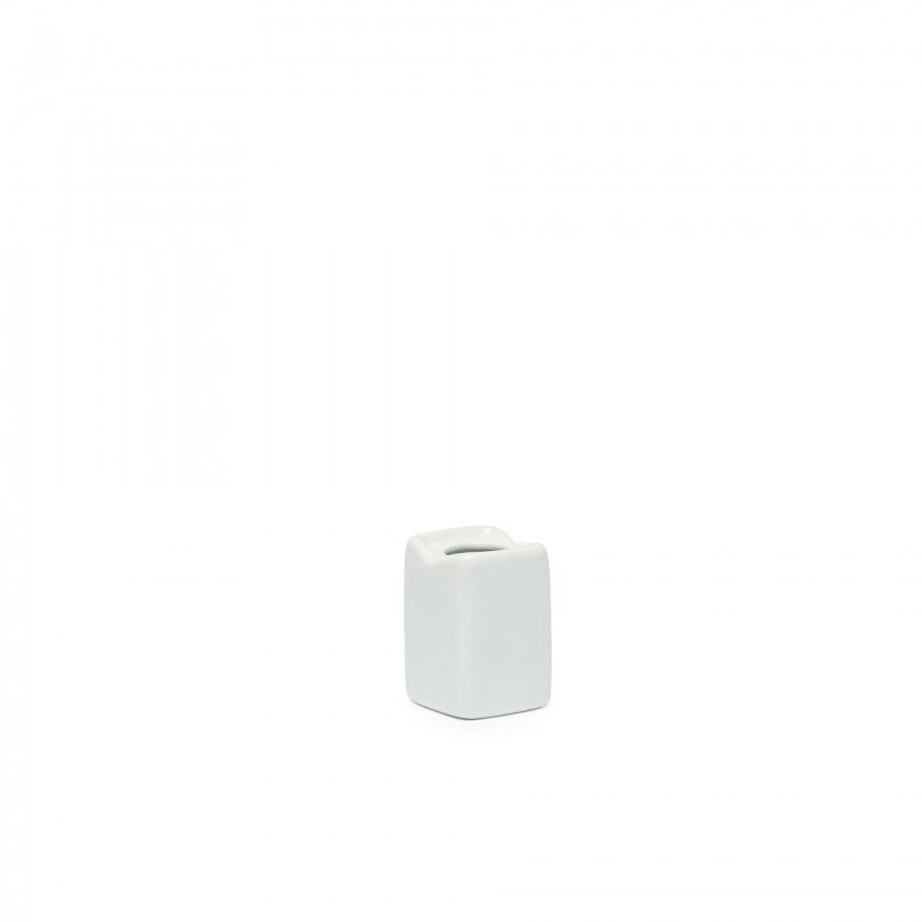 Paliteiro Porcelana Simple Branco 3.5X3.5X5.5cm Paliteiro Porcelana Simple Branco 3.5X3.5X5.5cm