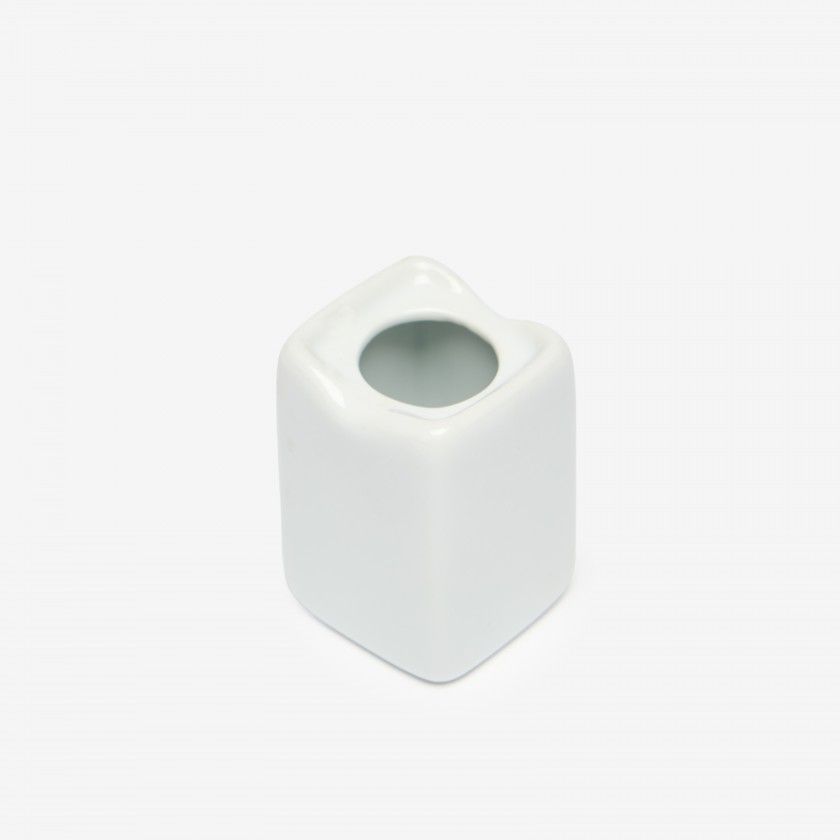 Paliteiro Porcelana Simple Branco 3.5X3.5X5.5cm Paliteiro Porcelana Simple Branco 3.5X3.5X5.5cm