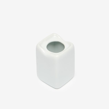 Paliteiro Porcelana Simple Branco 3.5X3.5X5.5cm