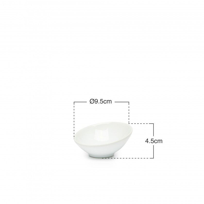 Taça Porcelana Trattoria Branco 9.5X4.5cm Taça Porcelana Trattoria Branco 9.5X4.5cm