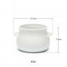 Pote Porcelana Branco 37cl 13.3X11X7.8cm Pote Porcelana Branco 37cl 13.3X11X7.8cm