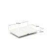 Prato Aperitivos Porcelana 2 Divis�rias 16.5X12X2.5cm