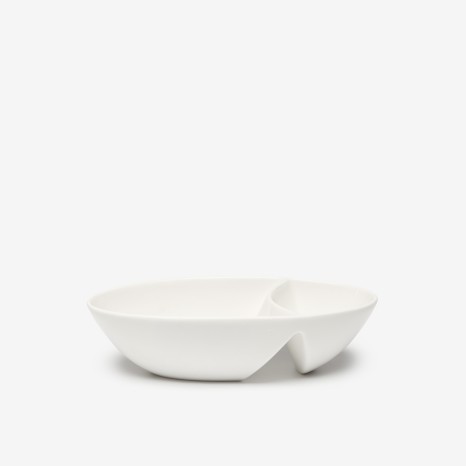 Bandeja Porcelana Olive Branco 19X9cm - Image product