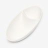 Bandeja Porcelana Olive Branco 19X9cm Bandeja Porcelana Olive Branco 19X9cm