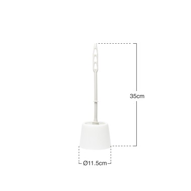 Escovilhão Piaçaba Wc Roma Branco 11.5X35cm