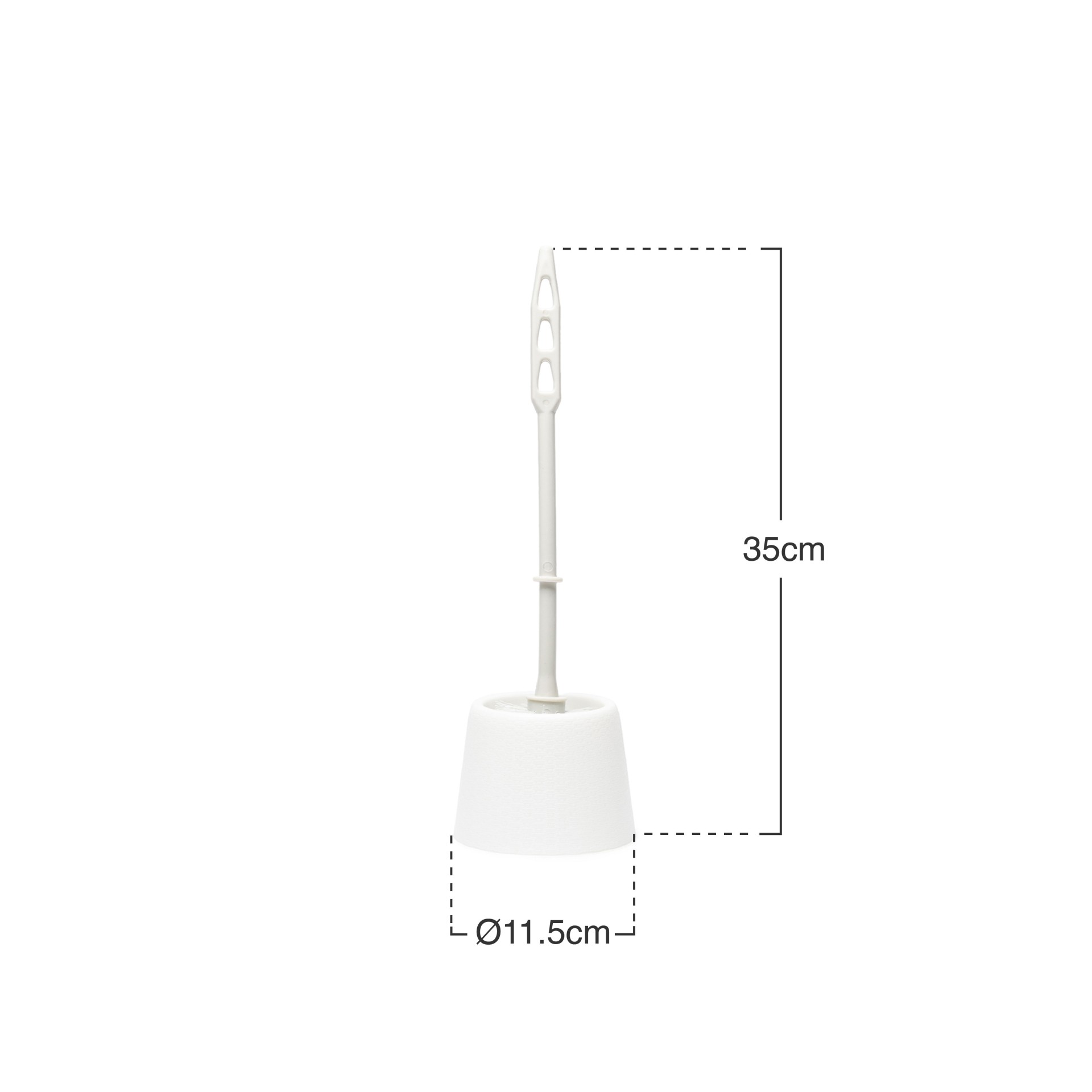 Escovilhão Piaçaba Wc Roma Branco 11.5X35cm