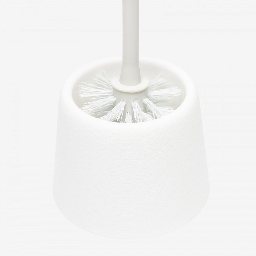 Escovilhão Piaçaba Wc Roma Branco 11.5X35cm Escovilhão Piaçaba Wc Roma Branco 11.5X35cm