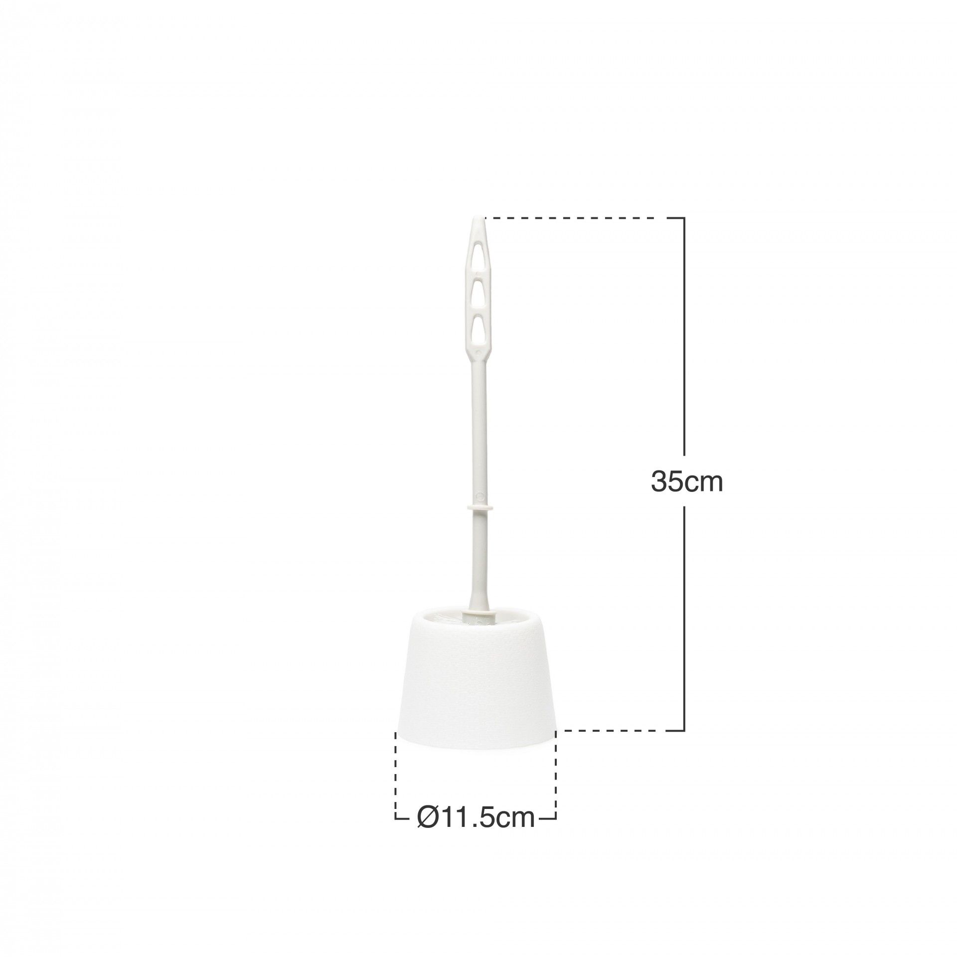 Escovilhão Piaçaba Wc Roma Branco 11.5X35cm
