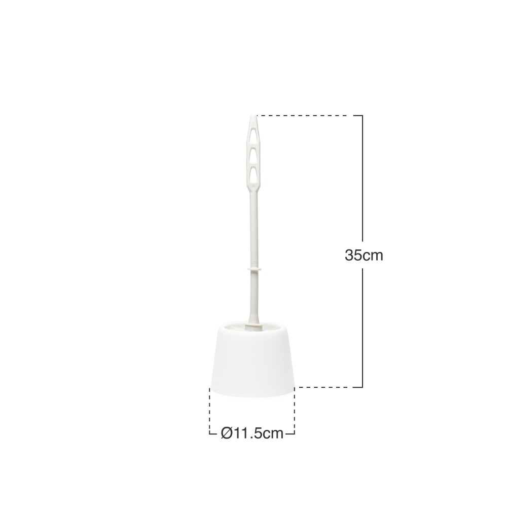 Escovilhão Piaçaba Wc Roma Branco 11.5X35cm