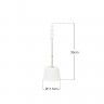 Escovilhão Piaçaba Wc Roma Branco 11.5X35cm Escovilhão Piaçaba Wc Roma Branco 11.5X35cm