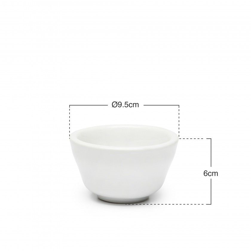 Taça Porcelana Redonda Branca 9.5X6cm Taça Porcelana Redonda Branca 9.5X6cm