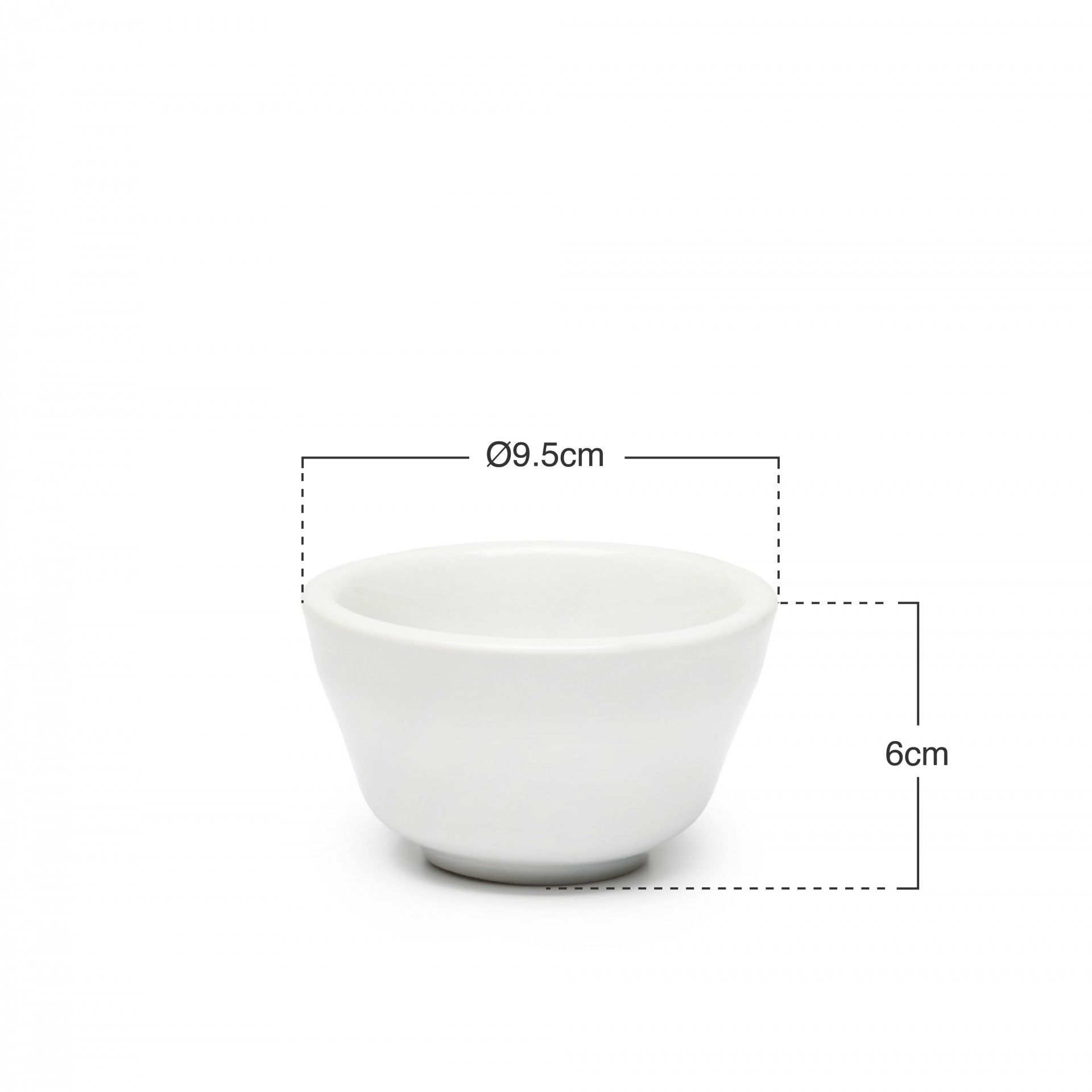 Taça Porcelana Redonda Branca 9.5X6cm