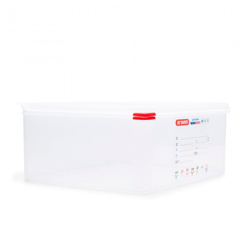 Caixa Hermética Polipropileno Tampa Branca Gn2/3 Caixa Hermética Polipropileno Tampa Branca Gn2/3